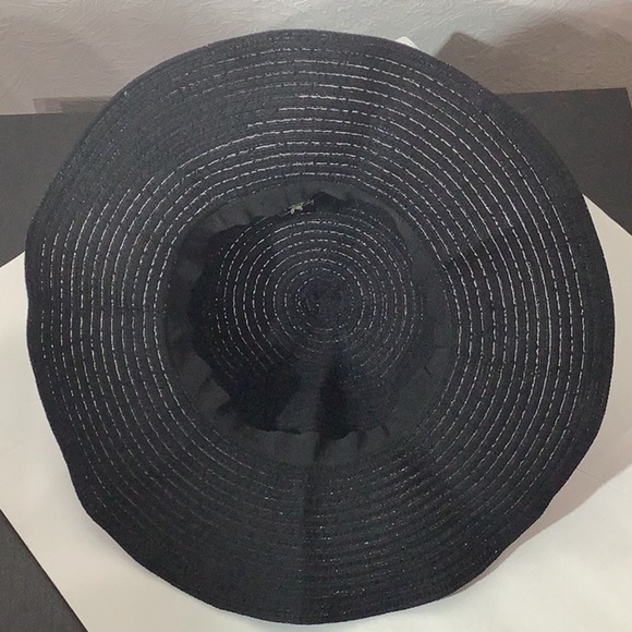 Sun Lily - Sun hat black nylon cotton blend chic - Picture 9 of 9